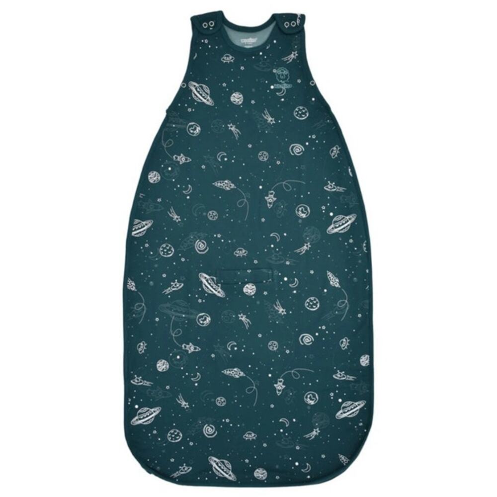 Woolino 4 Season Ultimate Baby Sleep Bag Green Space - GLOW IN THE DARK